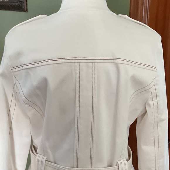 Cache White Utility Jacket with Belt, Size L - Picture 6 of 8